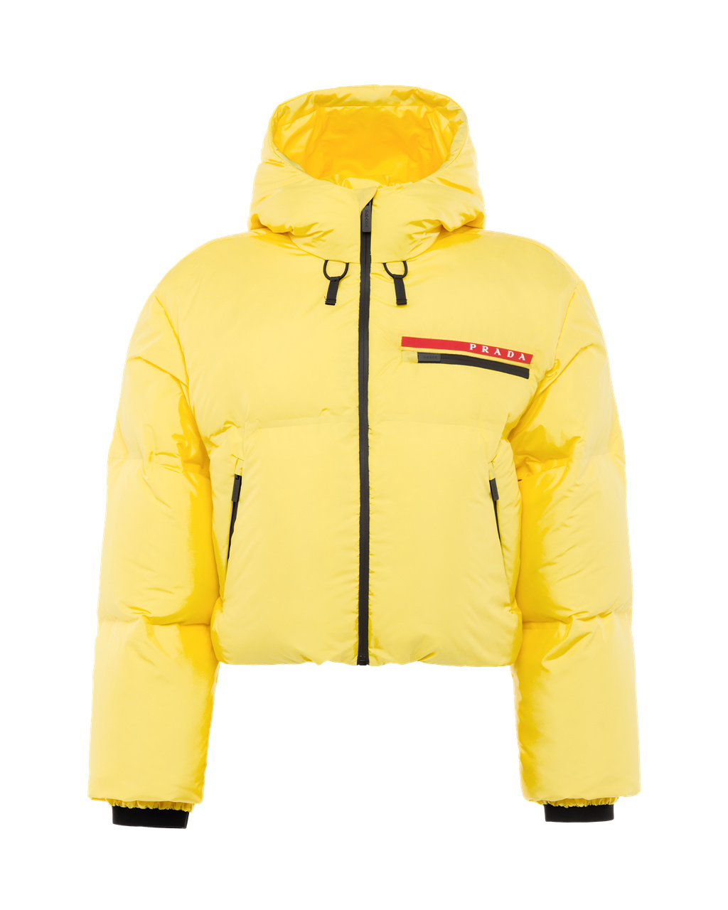 Prada Technical Nylon Puffer Jacket Žluté | 781405NXO