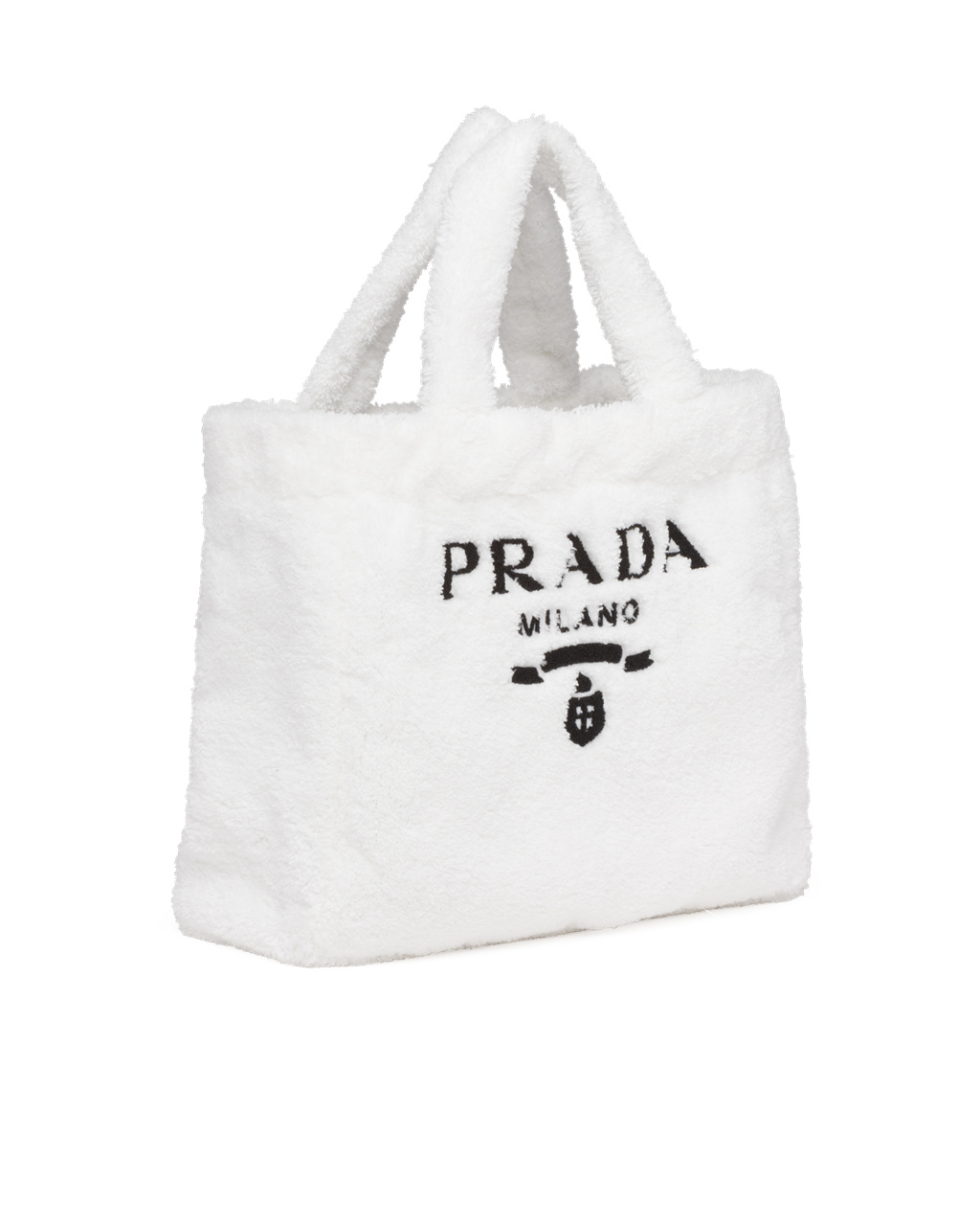 Prada Terry Tote Bag Bílé Černé | 628074CQG