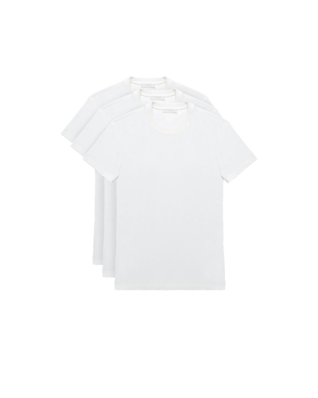 Prada Three Pack Bavlněné Jersey T-shirts Bílé | 328691TOU