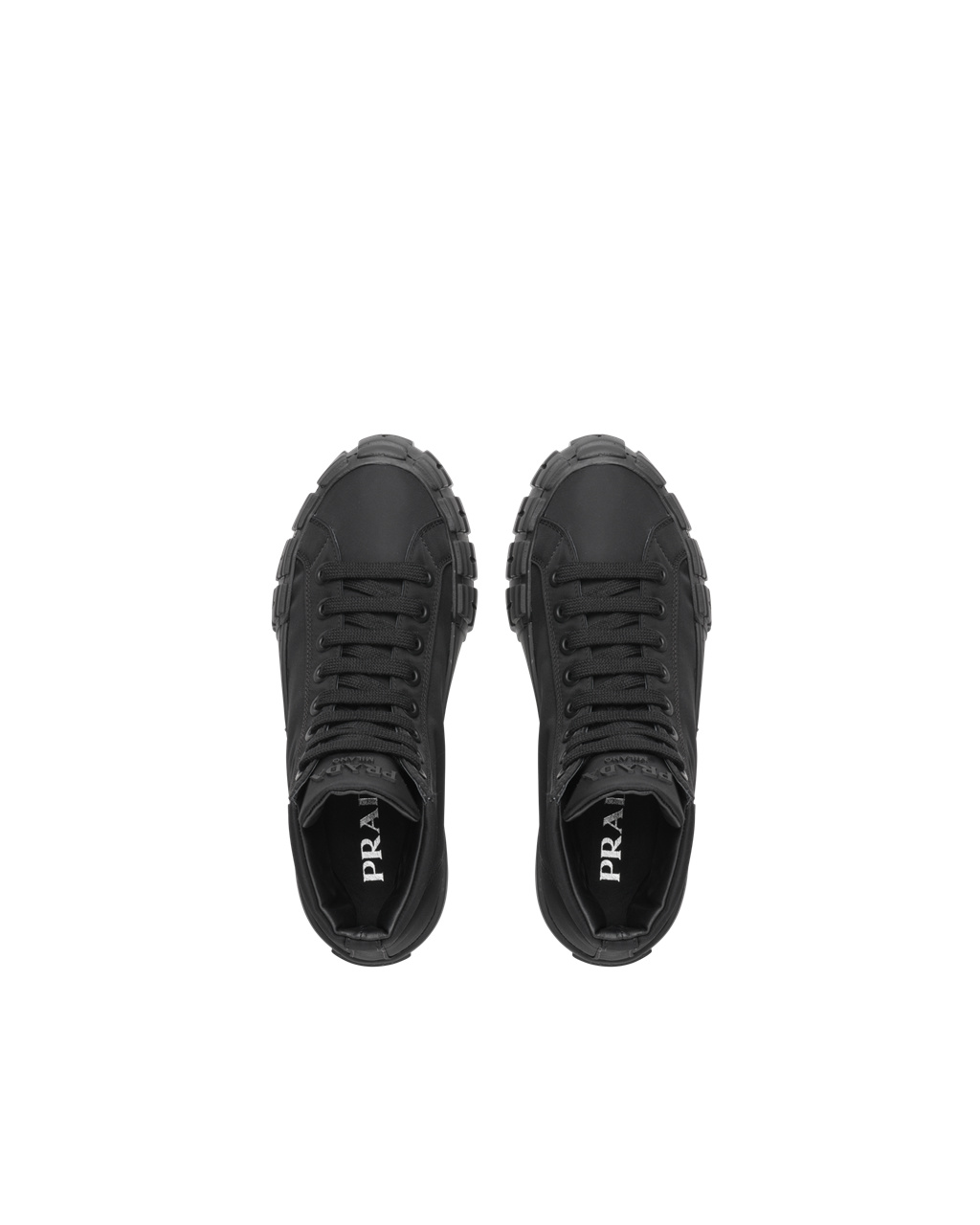 Prada Wheel Re-nylon Gabardine Sneakers Černé | 209364PZU