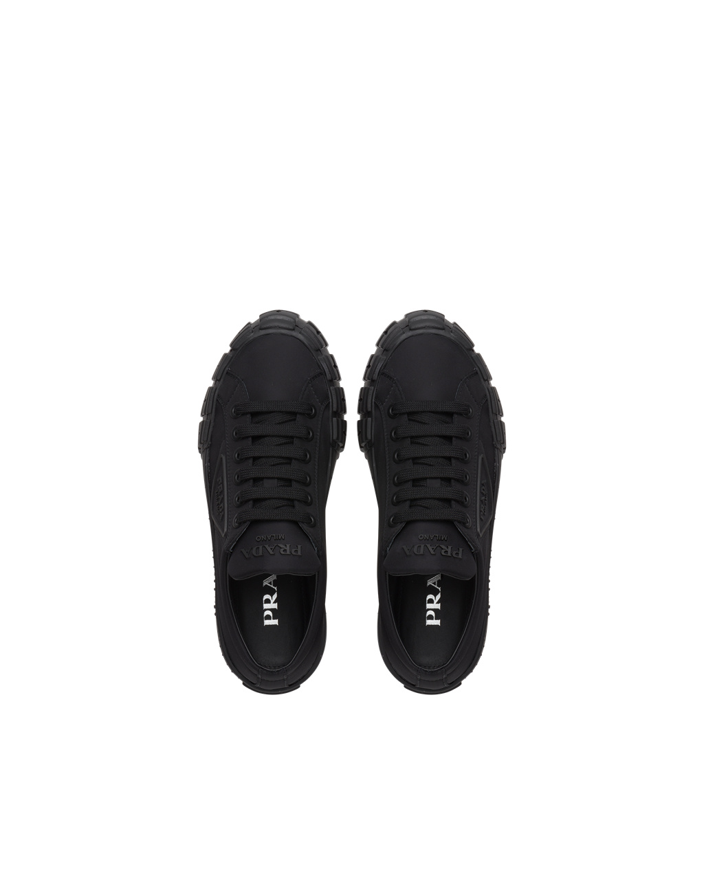 Prada Wheel Re-nylon Gabardine Sneakers Černé | 346702FVQ