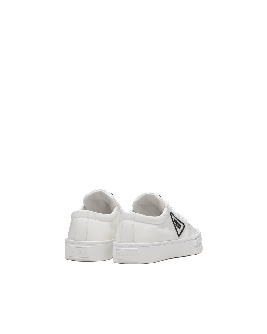 Prada Wheel Re-nylon Gabardine Sneakers Bílé | 873951MBL