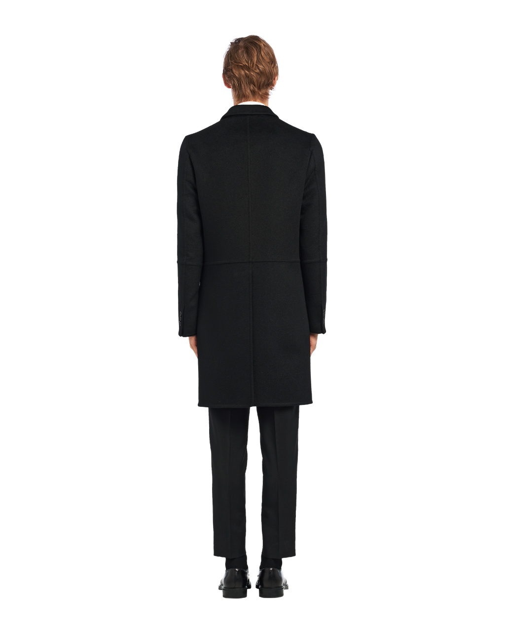 Prada Wool And Angora Coat Černé | 647215ISM