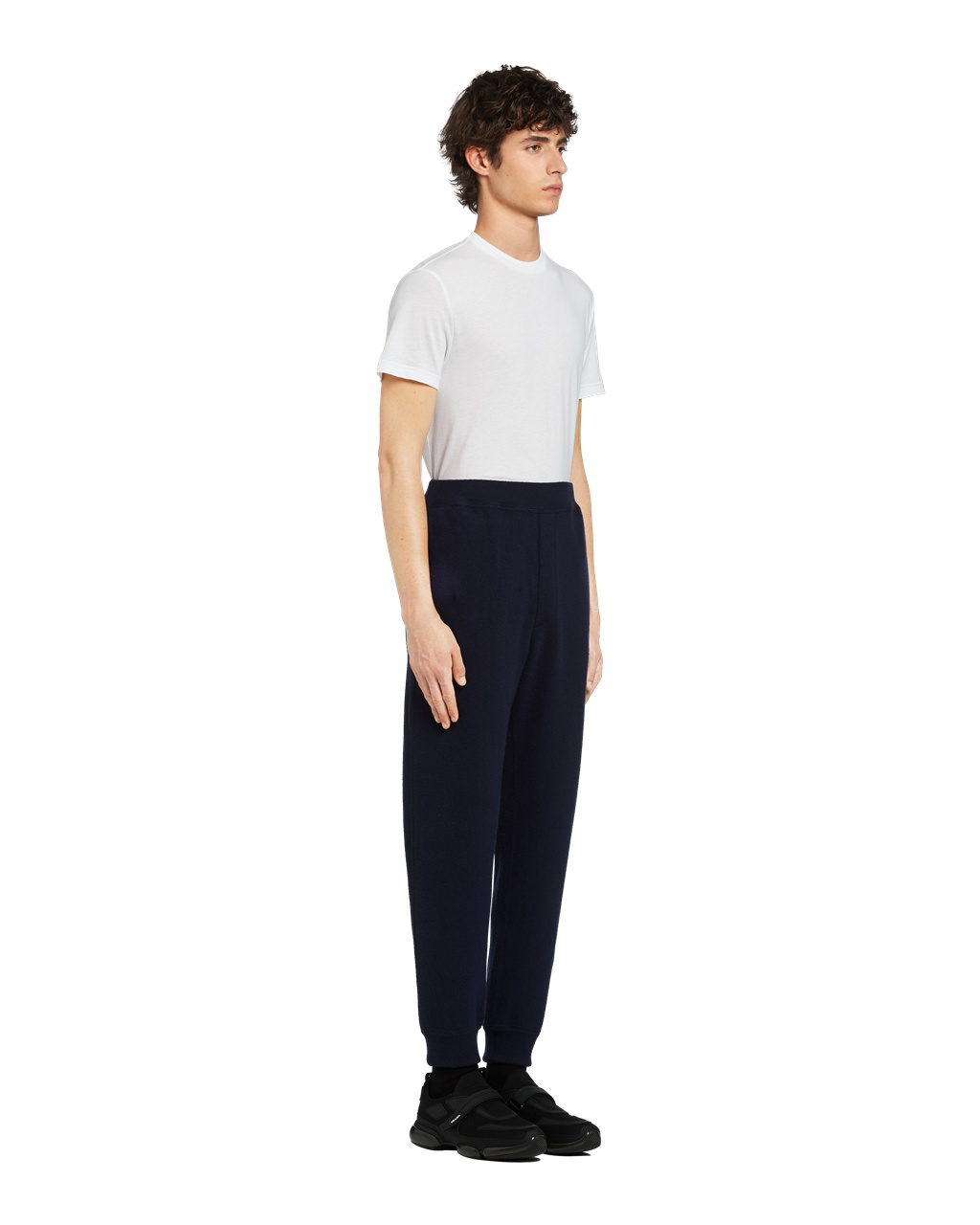 Prada Wool And Cashmere Jogging Pants Tmavě Blankyt | 278491OYR