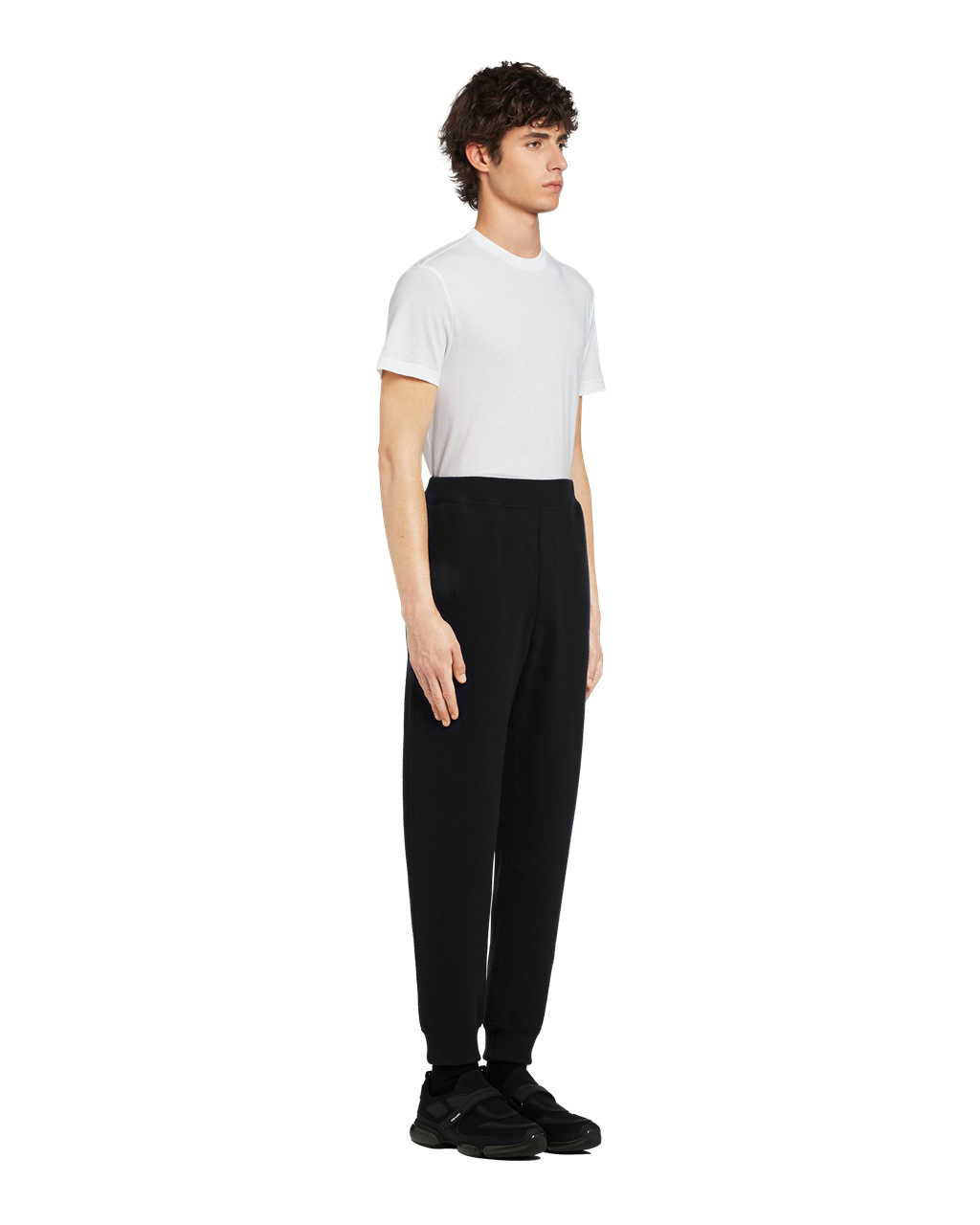 Prada Wool And Cashmere Jogging Pants Černé | 372918YVS