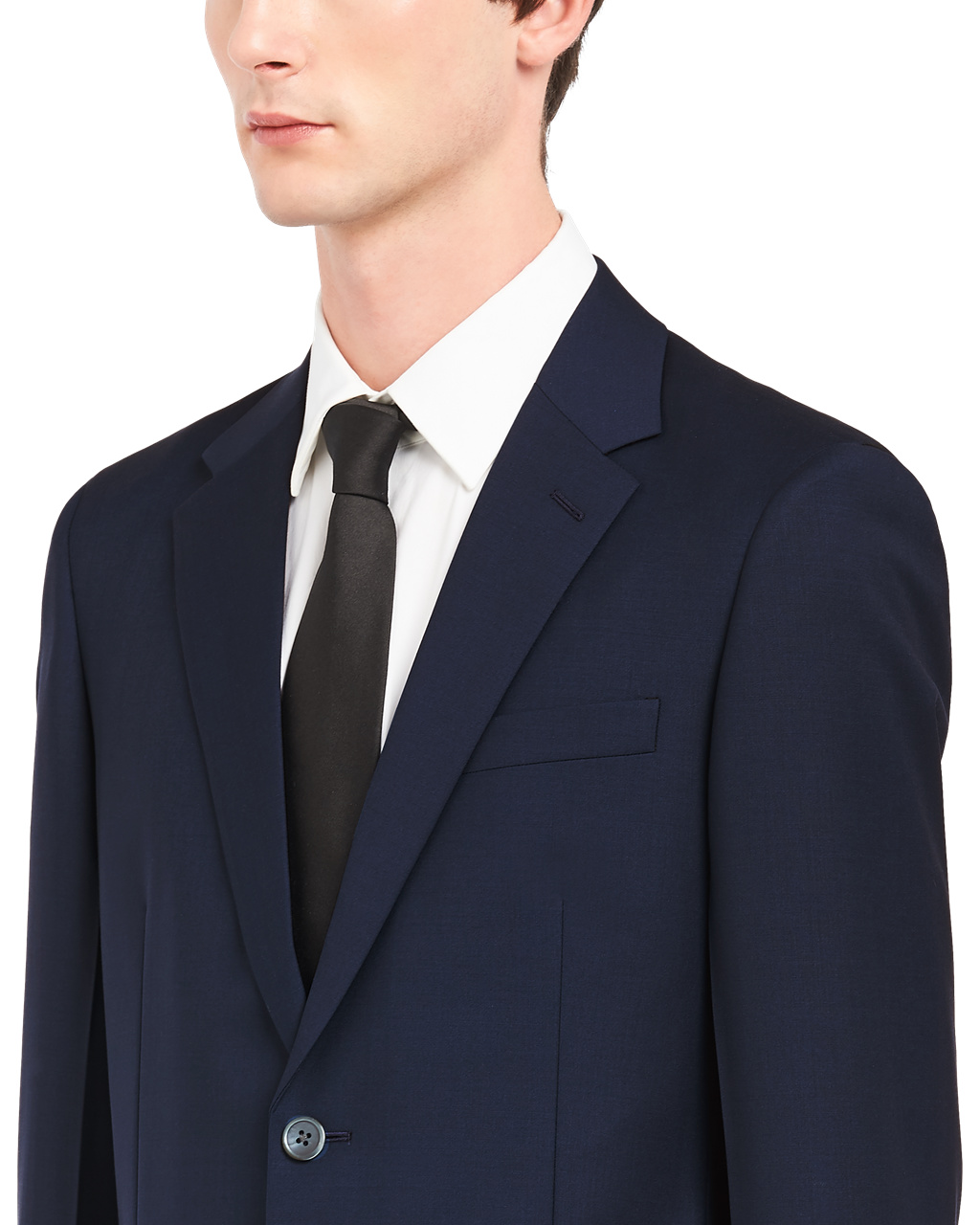 Prada Wool And Mohair Single-breasted Suit Tmavě Blankyt | 830194GWJ