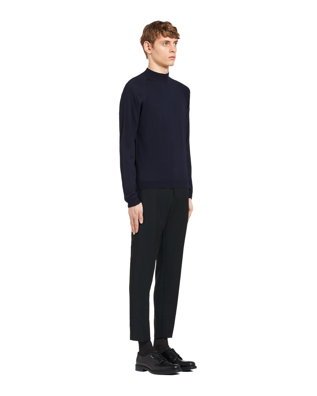 Prada Worsted Wool Turtleneck Svetrové Tmavě Blankyt | 651902DJV