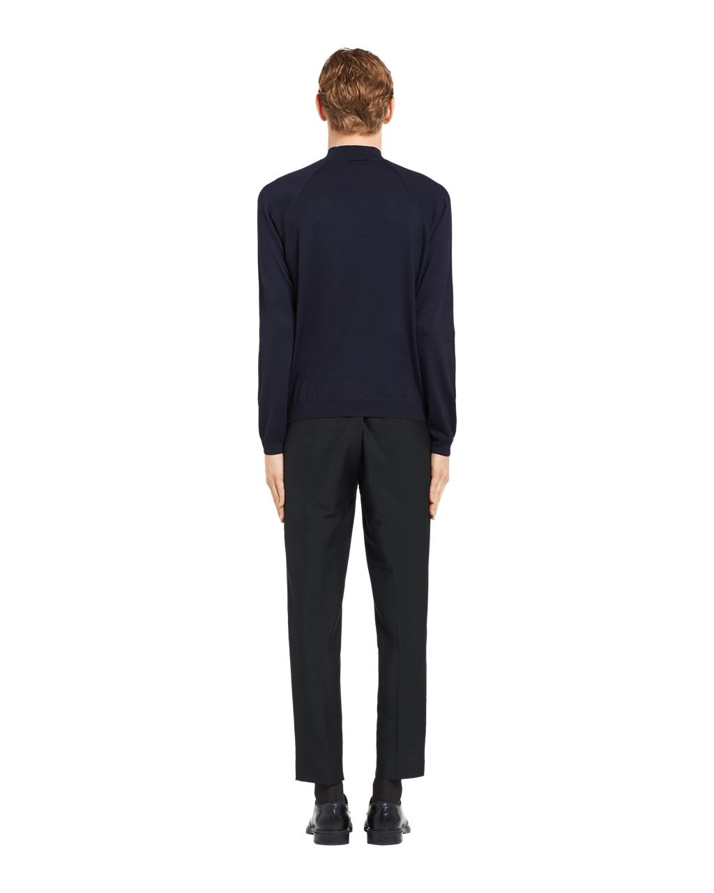 Prada Worsted Wool Turtleneck Svetrové Tmavě Blankyt | 651902DJV