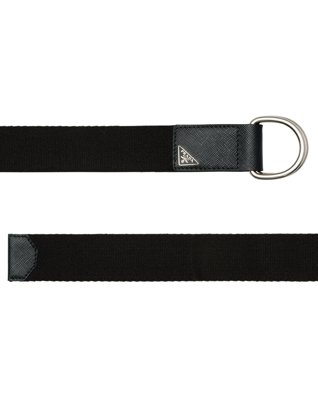 Prada Woven Nylon Belt Černé | 081234HMK