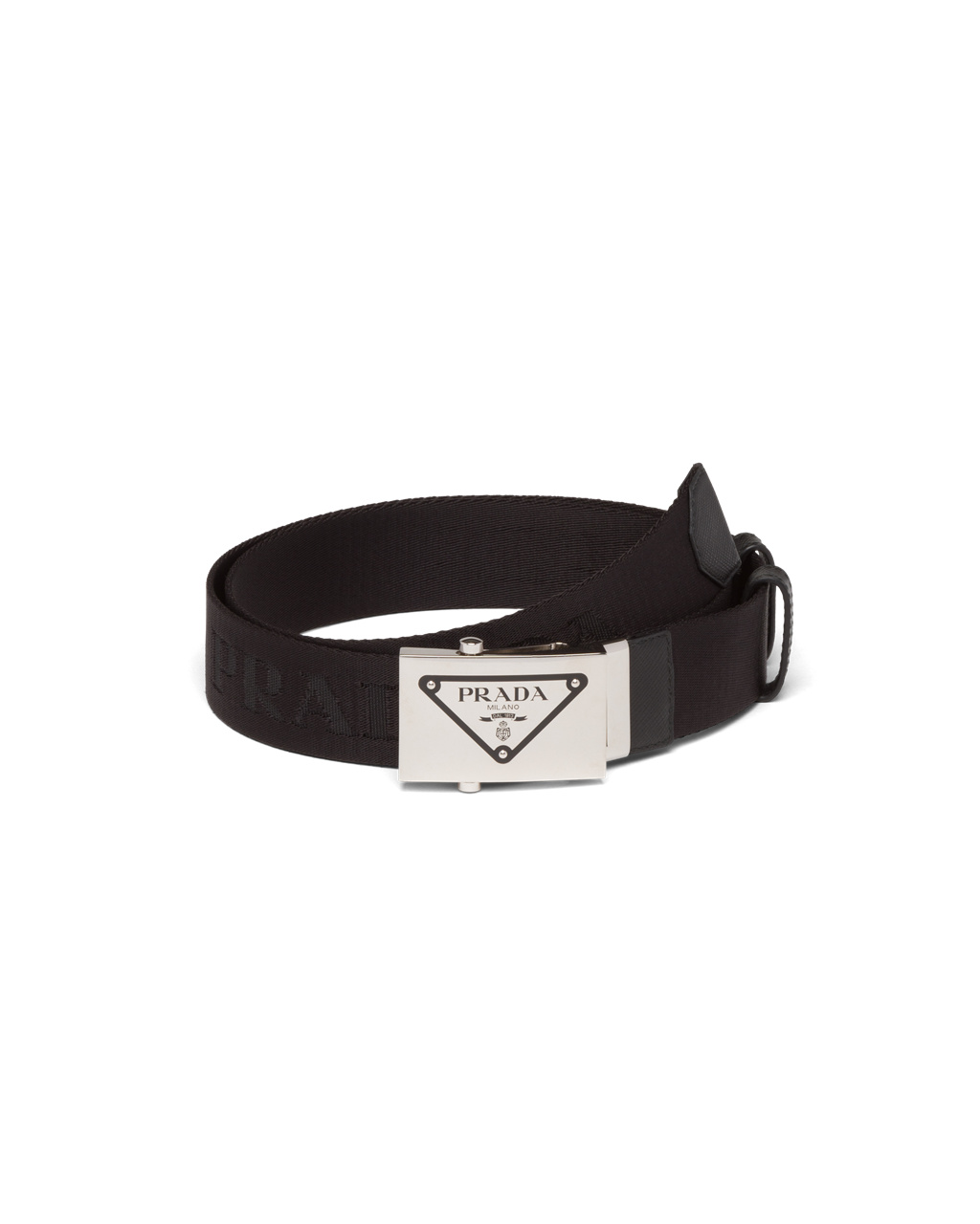 Prada Woven Nylon Belt Černé | 597840FVJ