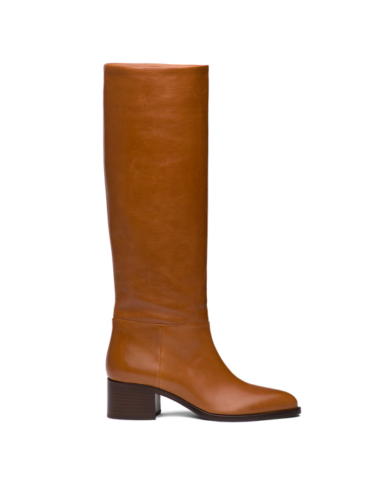 Prada Læder Boots Cognac | 780123UWH