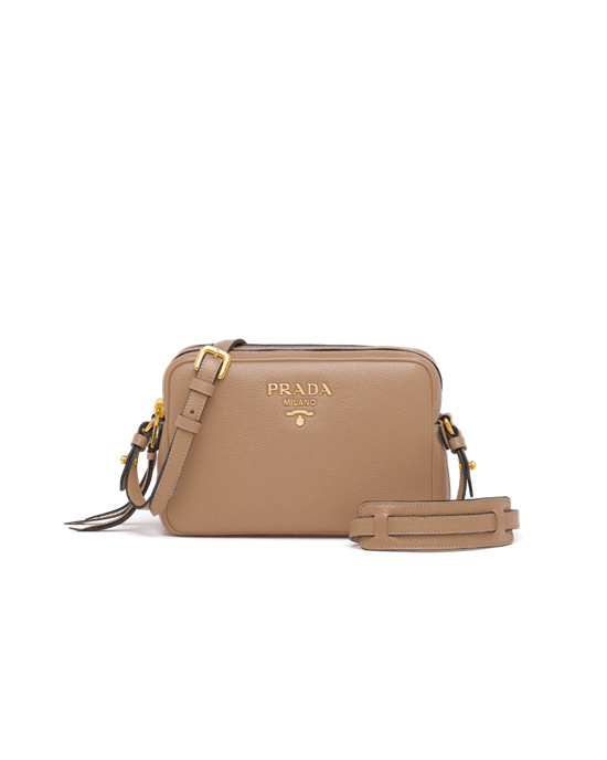 Prada Læder Cross-body Bag Béžový | 570134MRE