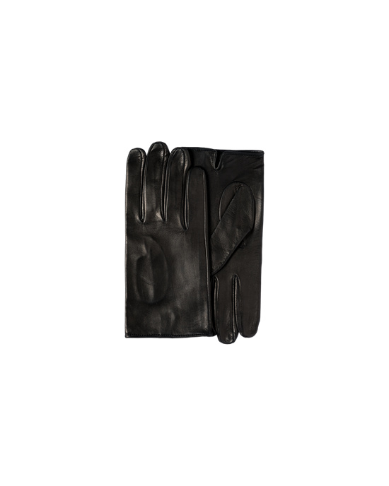 Prada Læder Gloves Černé | 075462YDL