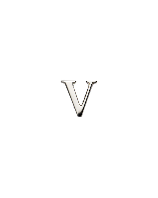 Prada My Character Sliding Metal Letter Polished Steel | 496238TJN