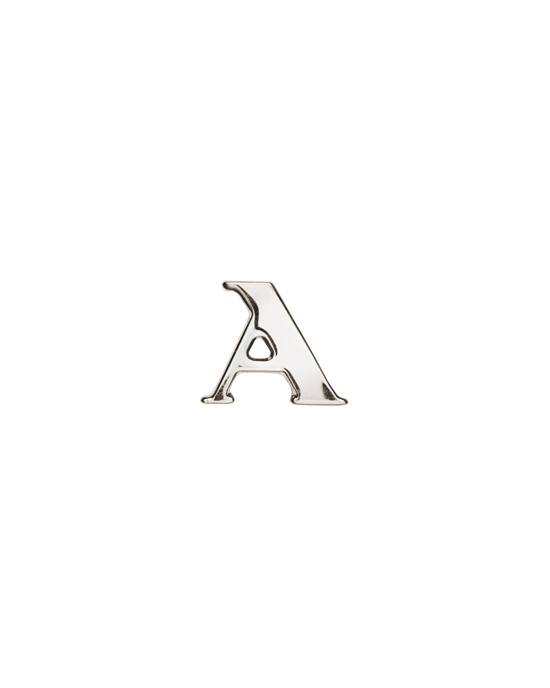 Prada My Character Sliding Metal Letter Polished Steel | 835174AST