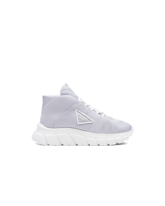 Prada Nylon Gabardine Sneakers Blankyt | 276031DMO