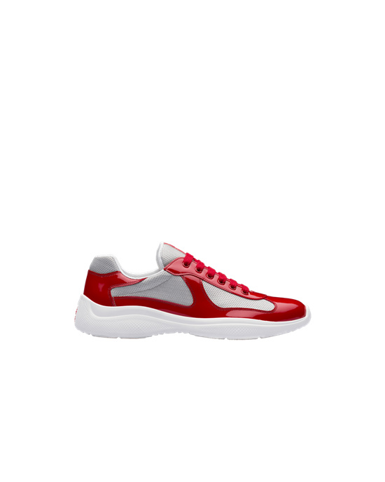 Prada Prada America's Cup Sneakers Červené Stříbrné | 719043ZPN