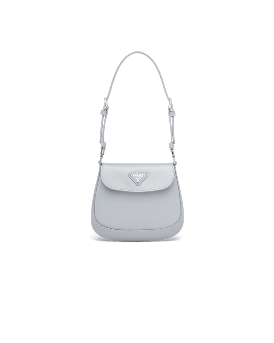 Prada Prada Cleo Brushed Læder Mini Bag Blankyt | 278190NOD