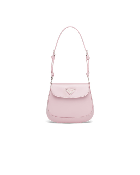 Prada Prada Cleo Brushed Læder Mini Bag Růžové | 476951RIL