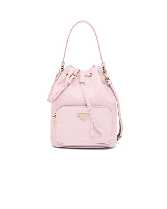 Prada Prada Duet Re-nylon Bucket Shoulder Bag Růžové | 468725JPV