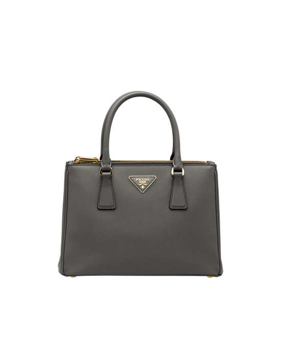 Prada Prada Galleria Saffiano Læder Medium Bag Slate Gray | 421987VBG