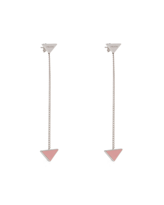 Prada Prada Symbole Drop Earrings Růžové | 132794XQL