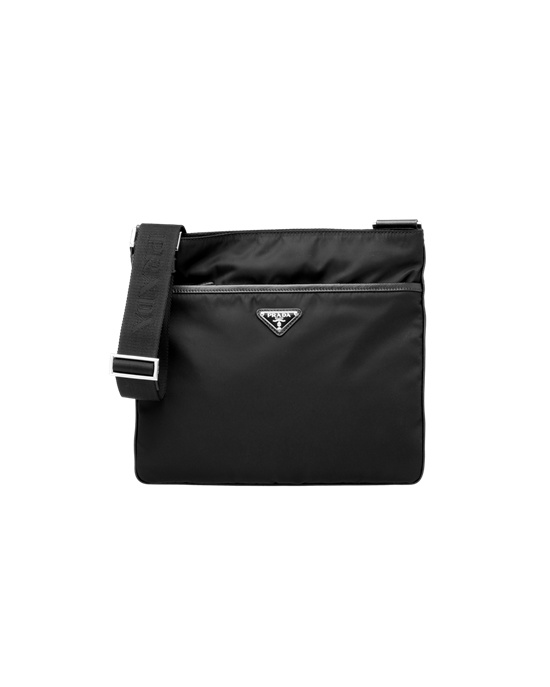 Prada Re-nylon And Saffiano Læder Shoulder Bag Černé | 951263DKI