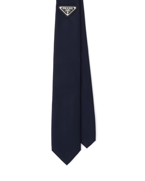 Prada Re-nylon Gabardine Tie Tmavě Blankyt | 486573UHT