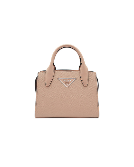 Prada Saffiano Læder Prada Kristen Handbag Béžový | 692417OGD