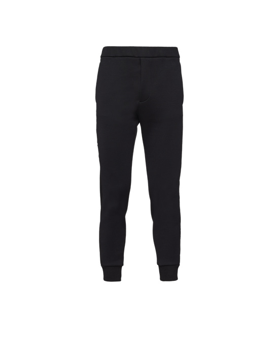 Prada Sweatpants With Nylon Details Černé Černé | 539678IMC