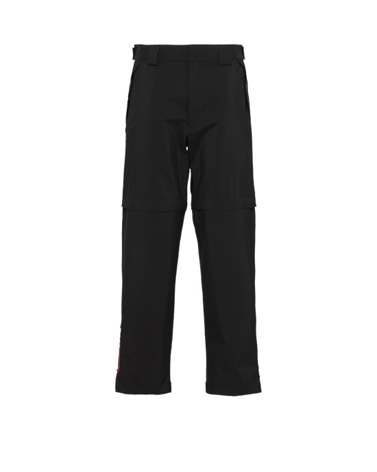 Prada Technical Fabric Široké-leg Pants Černé | 804539HRD