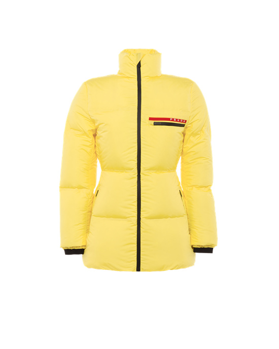 Prada Technical Nylon Puffer Jacket Žluté | 592167MJB