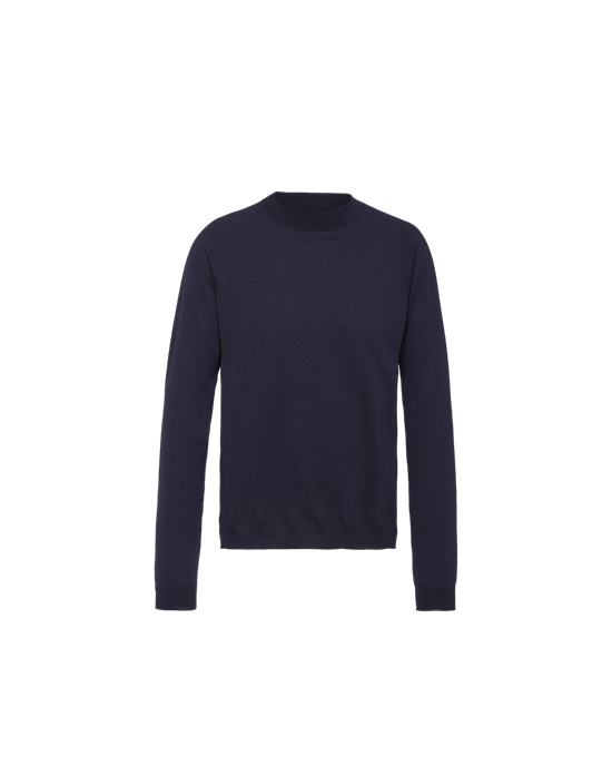 Prada Worsted Wool Turtleneck Svetrové Tmavě Blankyt | 651902DJV